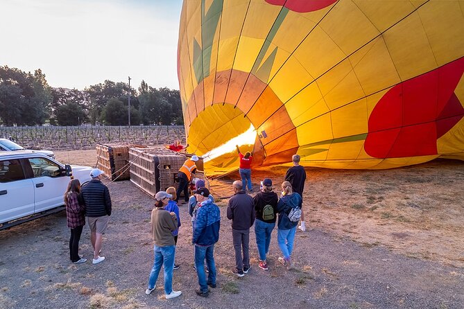 Hot Air Balloon Rides in Napa Valley - What the balloon flight feels like from the basket