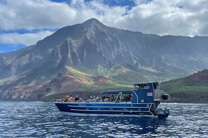 Kauai: NaPali Boat Tour on the Amelia K - The ride toward the cliffs and open-water wildlife