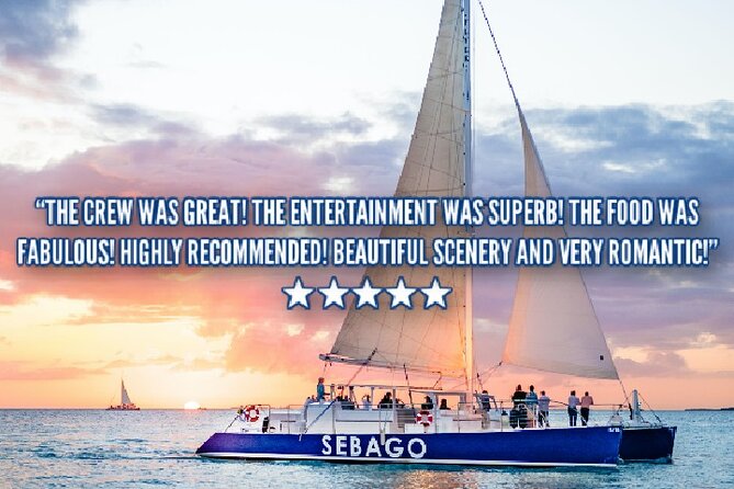 Key West Sunset Sail: Dolphin Watching, Wine, and Tapas - Sunset from the open water