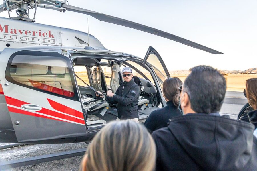 Las Vegas: Helicopter Night Flight over the Strip - A shared helicopter, not a private date