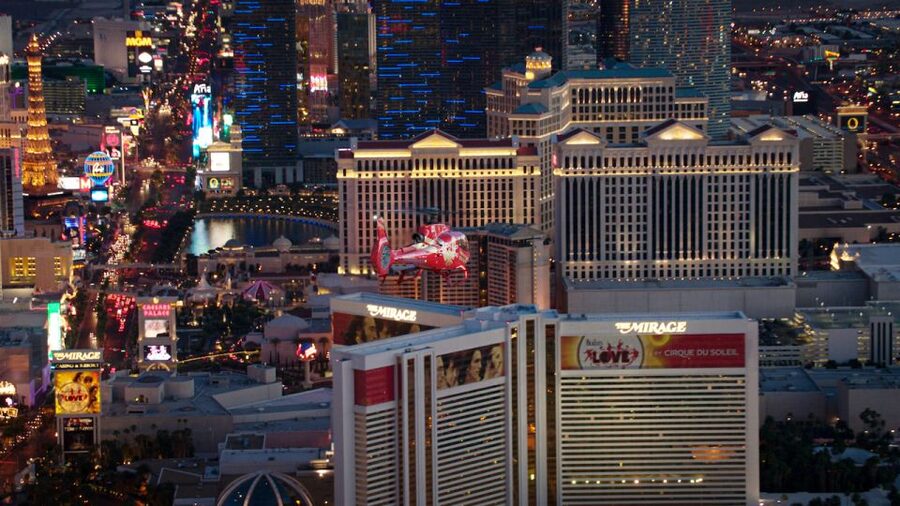 Las Vegas: Night Helicopter Flight over Las Vegas Strip - Choosing your seat, including the $30 front upgrade