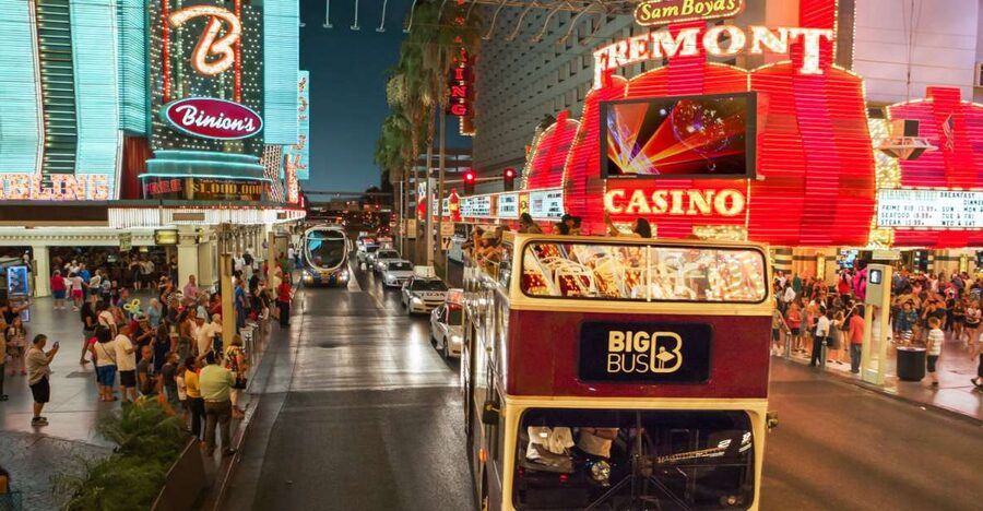Las Vegas: Sightseeing Night Tour by Open-top Bus - Starting near MGM Grand after a welcome drink
