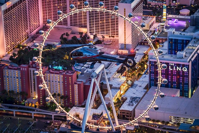 Las Vegas Strip Helicopter Night Flight - Boarding the six-seat Airbus EC130