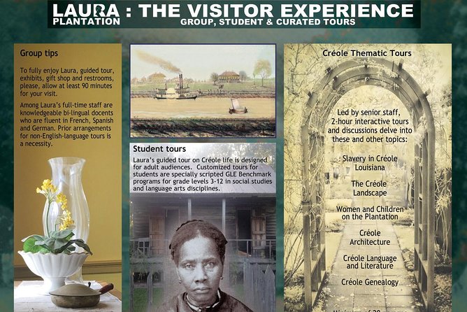 Laura Creole Plantation Guided Tour - Creole culture is more than a label