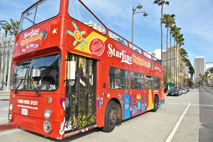 Los Angeles: Hop-On Hop-Off Bus Tour with Audio Guide - Bus frequency, stops, and the LA traffic factor