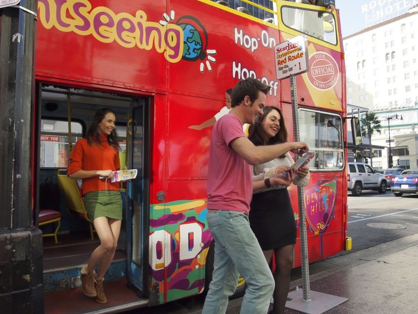 Los Angeles: Hop-On Hop-Off Bus Tour with Audio Guide - Hollywood Red Route: movie landmarks and Beverly Hills
