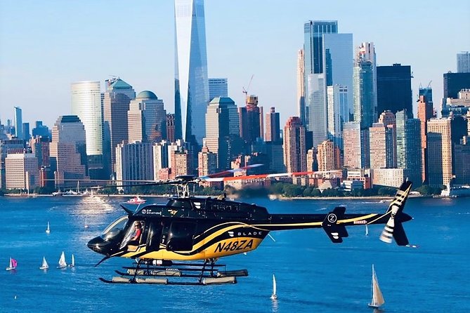 Manhattan Sky Tour: New York Helicopter Flight - The Statue of Liberty from the air