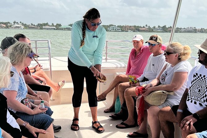 Marco Island Wildlife Sightseeing and Shelling Tour - A shaded boat helps, but Florida sun still wins