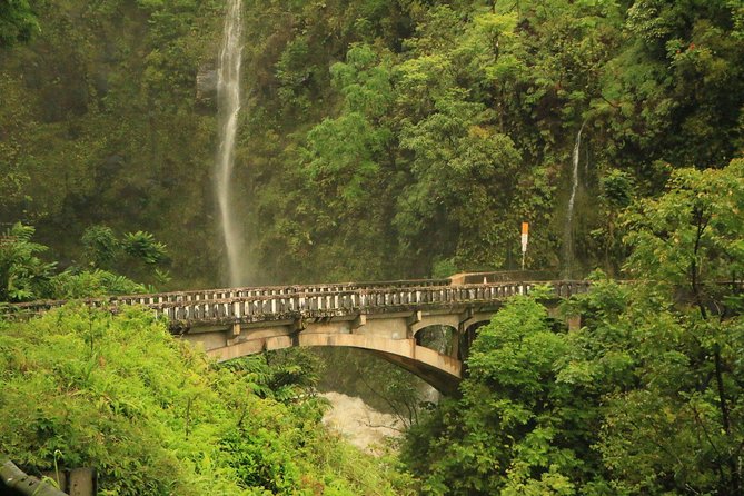 Maui: Famous Road to Hana Waterfalls and Lunch by Mercedes Van - Twin Falls and the smaller waterfall stops
