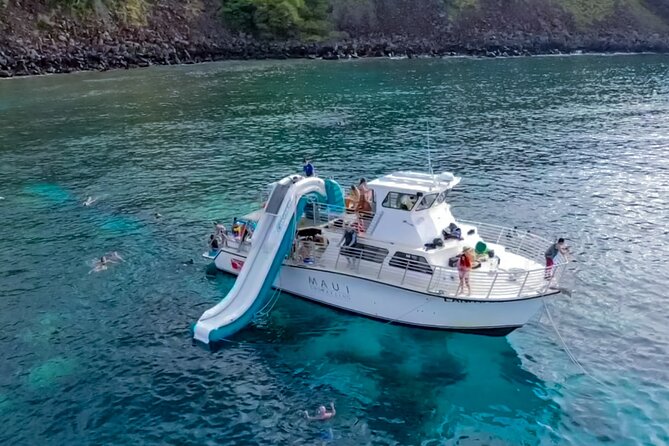 Maui: Molokini & Turtle Town Snorkel & Waterslide Adventure - Breakfast, Lunch, and What You Actually Get