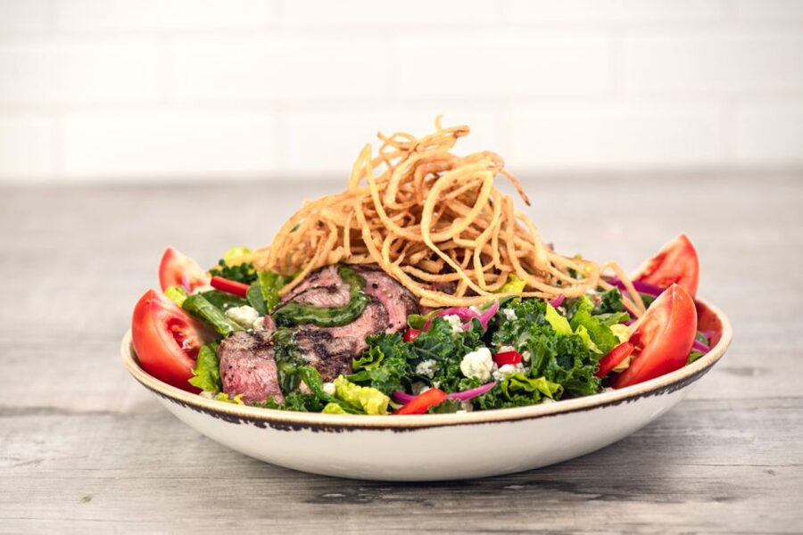 Meal at Hard Rock Cafe New York Times Square - The food: burgers, salads, and comfort-food favorites