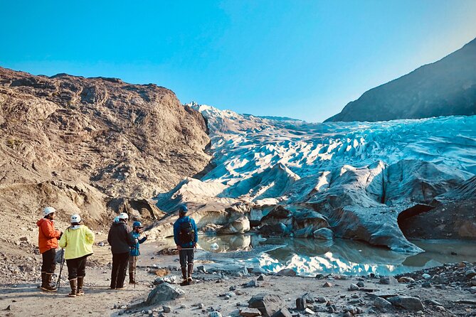 Mendenhall Glacier Ice Adventure Tour - Paddling across Mendenhall Lake