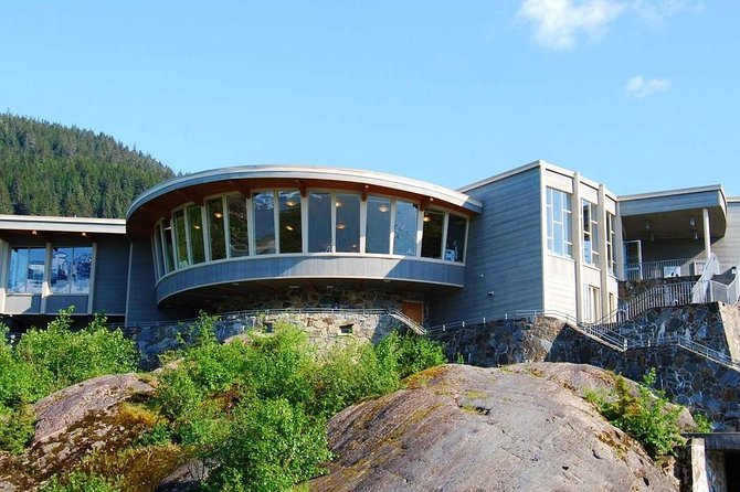 Mendenhall Glacier Visitor Center and Ultimate Whale Watch Combo - Meeting under the Goldbelt Tram cables