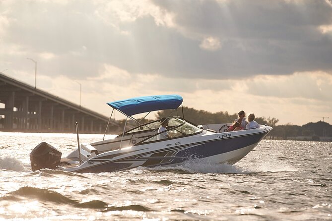 Miami Boat Tour –Day and Night Cruises with Champagne - Cruising the bay at sunset and after dark