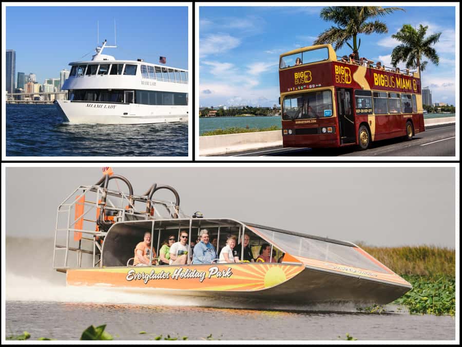 Miami: Everglades Experience, Bay Cruise & Open-Top Bus Tour - The Everglades: airboat speed and a wildlife show