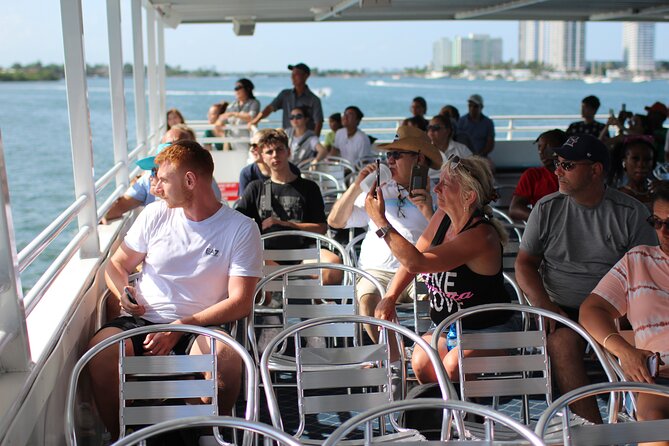 Miami Millionaires Row Cruise - Drinks, snacks, and onboard comfort