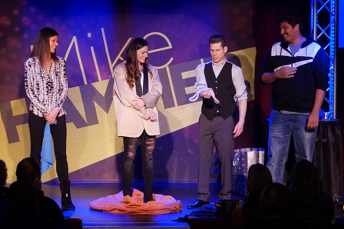 Mike Hammer Comedy Magic Show at the Four Queens Hotel - The magic: mind reading, razor blades, and surprises