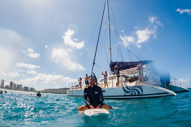 Moana’s Waikīkī Grand Guided Turtle Snorkel & Sailing Adventure - The boat ride home, drinks, and comfort