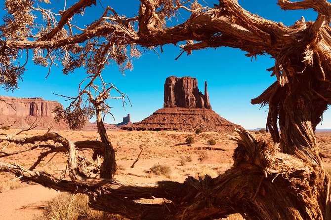 Monument Valley Extended Backcountry Tour - First views: the Mittens, Elephant Butte, and John Ford’s Point