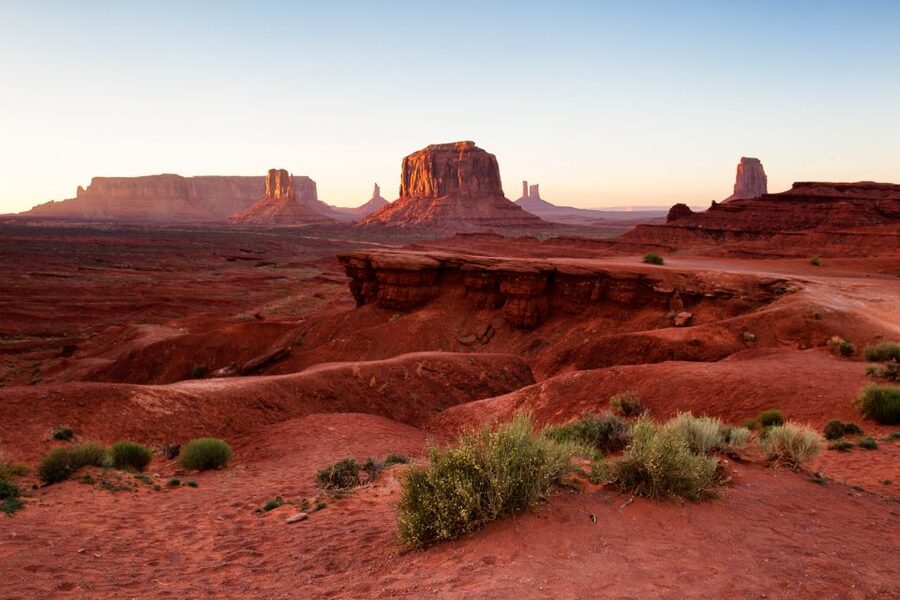 Monument Valley: Sunset Tour with Navajo Guide - The Mitten Buttes and the valley’s famous first view