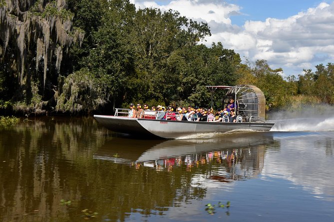New Orleans Airboat Ride - Entering the 20,000-acre cypress swamp