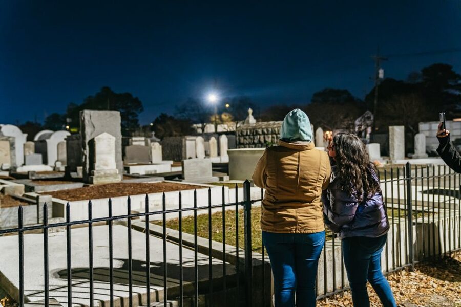 New Orleans: Cemetery Bus Tour At Dark with Exclusive Access - Cemeteries and landmarks seen from the bus