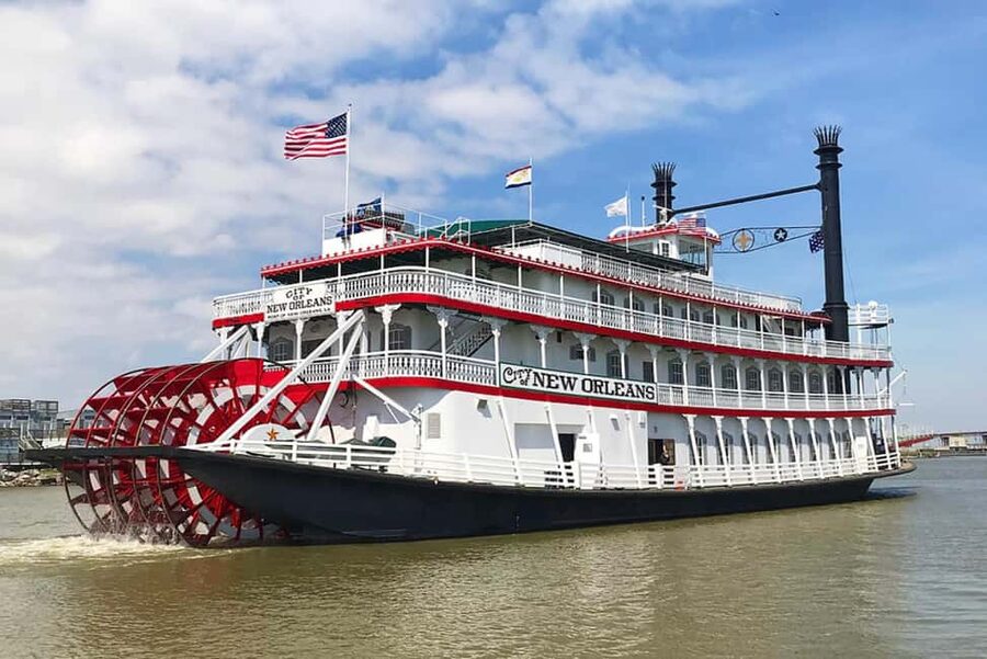 New Orleans: Daytime Steamboat Jazz Cruise + Optional Lunch - Boarding behind JAX Brewery