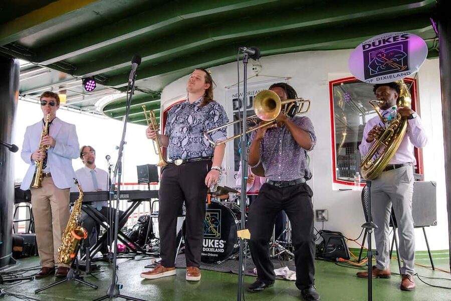 New Orleans: Evening Steamboat Jazz Cruise + Optional Dinner - The Riverboat CITY of NEW ORLEANS takes the wheel