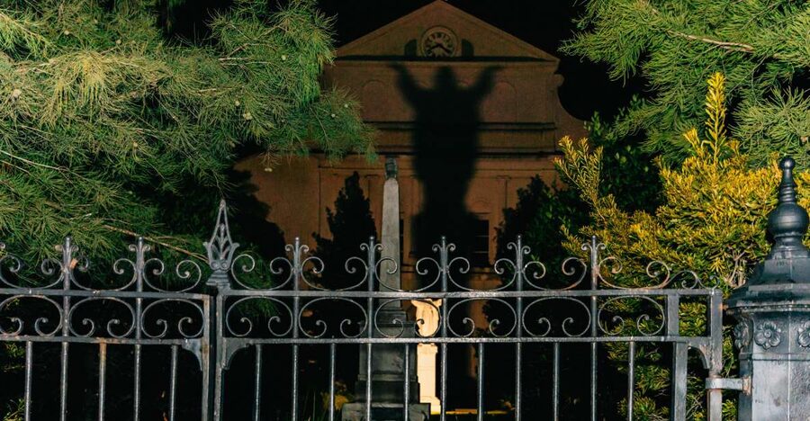 New Orleans: French Quarter Ghost Tour with Interior Visit - Starting at the red door on Decatur Street