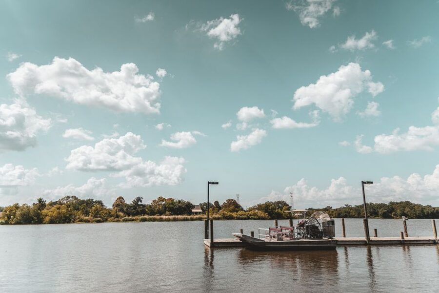 New Orleans: High Speed 16 Passenger Airboat Ride - From New Orleans hotels to the swamp dock
