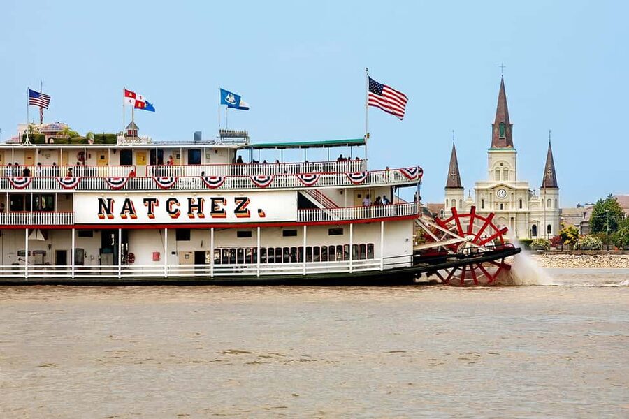 New Orleans: Sunday Steamboat Jazz Cruise + Optional Brunch - The Mississippi River route and its narration