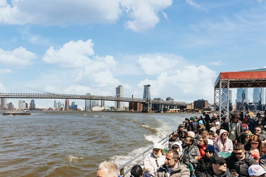 NYC: Circle Line 1.5-Hr Landmarks Skip-The-Box-Office Cruise - Under the Brooklyn Bridge