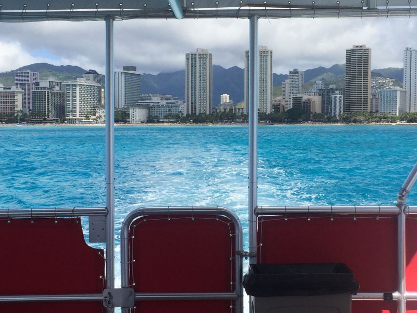 Oahu: Waikiki Glass Bottom Boat Sunset Cruise - The Diamond Head photo stop