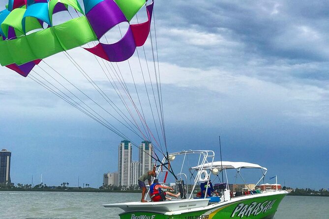 Parasailing Adventure in South Padre Island - Launching, flying, and landing