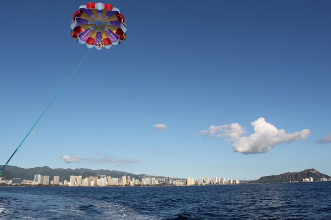 Parasailing Experience in Waikiki, HI - Taking off near Waikiki Beach