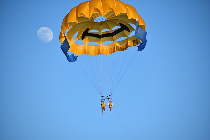 Parasailing with Miami Watersports - Captain Tom, Tommy, and the Mood on the Boat