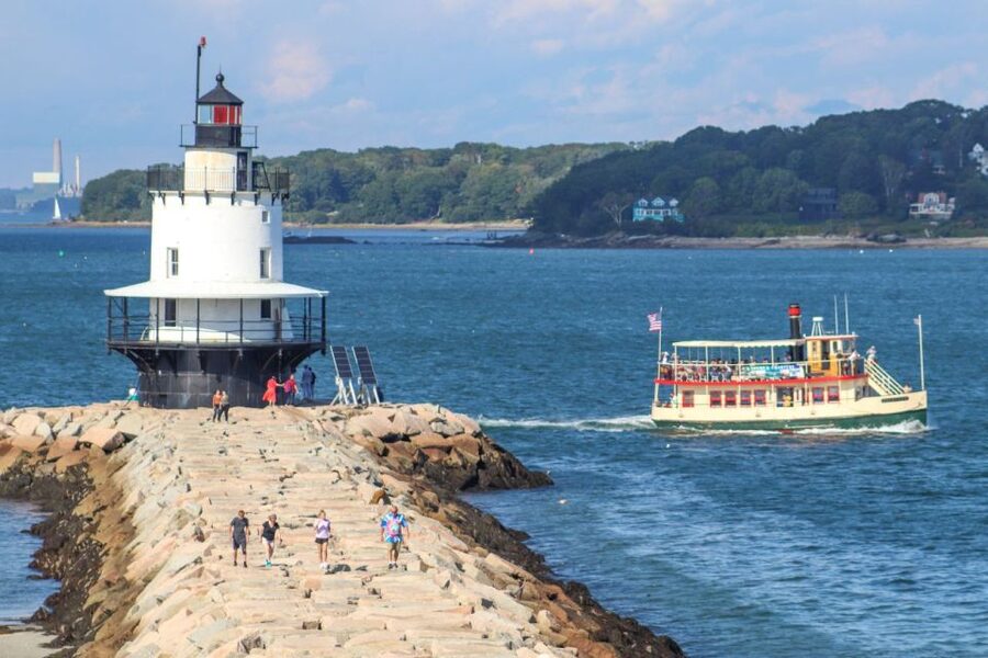 Portland: Best of Maine Lighthouse Scenic Cruise - Portland Head Light from the water