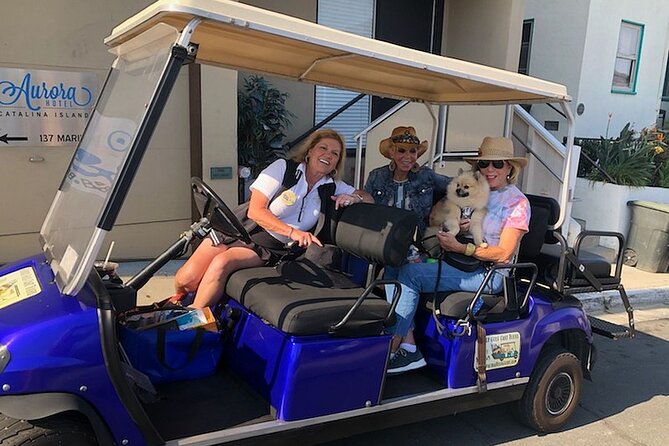 Private Guided Golf Cart Tour of Avalon - Pebbly Beach and the open coastal views