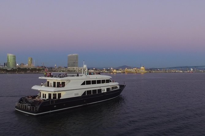 San Diego Harbor Dinner Cruise - Boarding beside the USS Midway