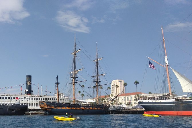 San Diego Harbor Speed Boat Adventure - Passing the USS Midway from below the bow