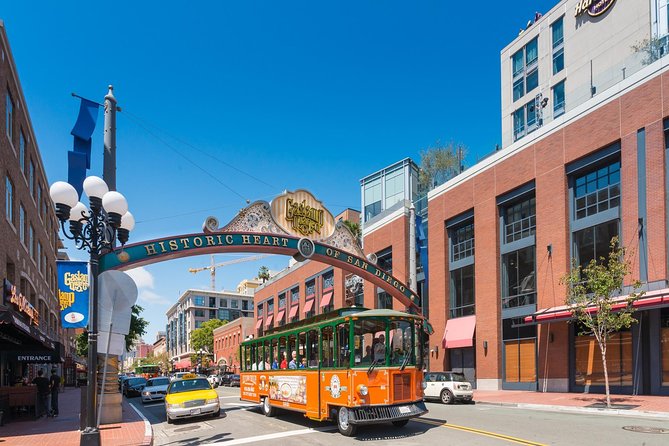 San Diego Hop On Hop Off Trolley Tour - The Embarcadero brings ships, parks, and open water