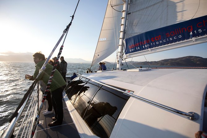 San Francisco Bay Sunset Catamaran Cruise - The Cold, Wind, and Your Best Seat