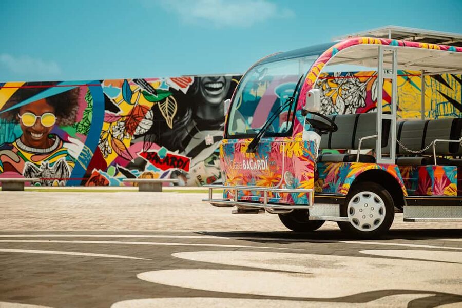 San Juan: Casa Bacardi Distillery Tour - The short trolley ride around the grounds