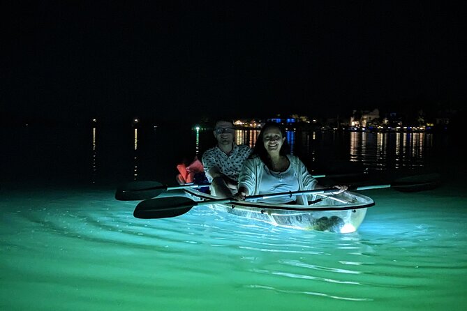 Sarasota - Clear Kayak LED Night Glass Bottom Tour - How wet you will get