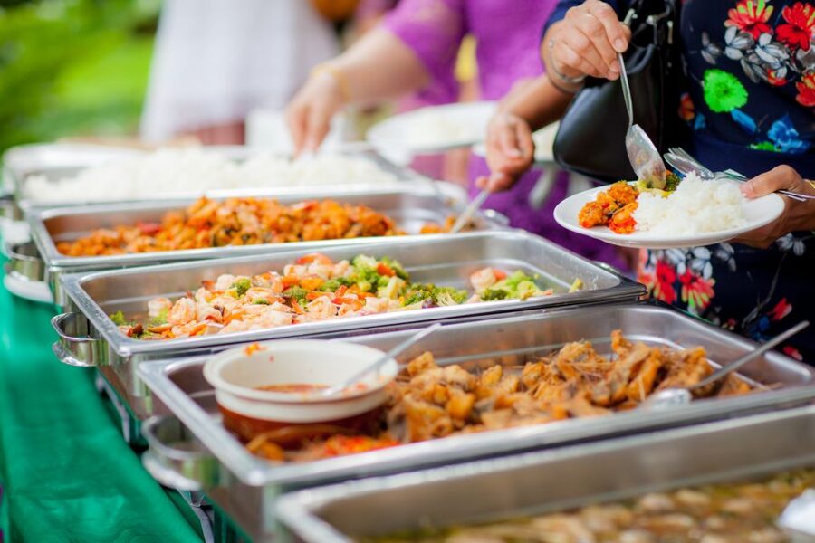 Savannah: Buffet Dinner Cruise with Live Entertainment - The boat, dining rooms, and three-deck setup