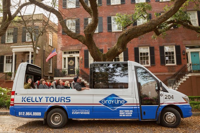Savannah Open Top Panoramic City Tour with Live Narration - City Market, River Street, and Starland District