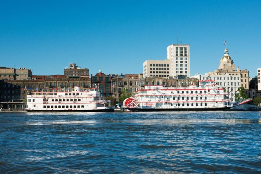 Savannah: Riverboat Cruise & City Tour Combo - Old Fort Jackson and the downriver view