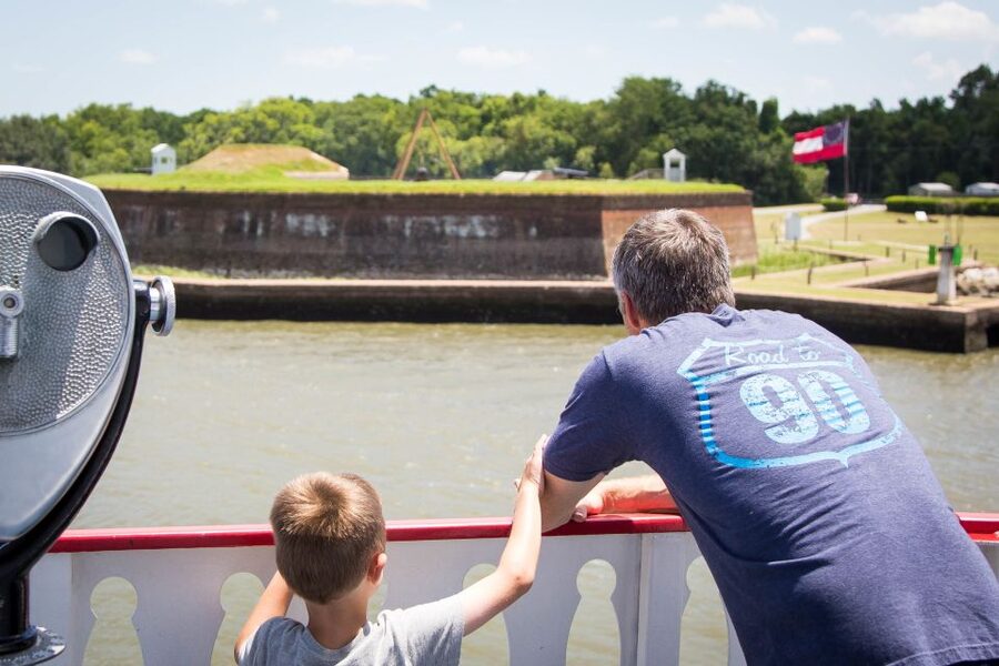 Savannah: Riverboat Narrated Harbor Sightseeing Cruise - The Savannah riverfront from the water