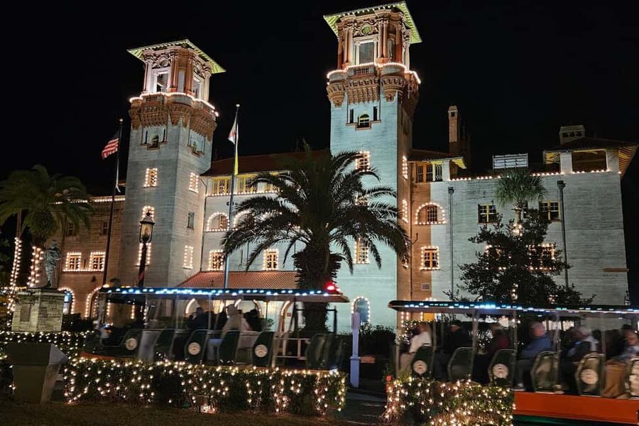 St Augustine: Nights of Lights Trolley Tour - Key points at a glance