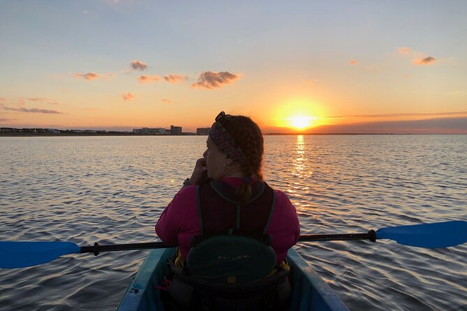 Sunset Dolphin Kayak Tours - The Chesapeake Bay Bridge Tunnel at Sunset